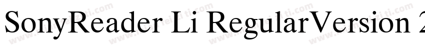 SonyReader Li RegularVersion 23GB字体转换
